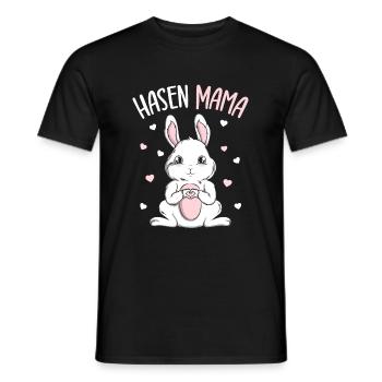 Rabbit Rabbit Mama Rabbit - Men's T-Shirt - black - Front - AI Model Male 178 light (178cm)