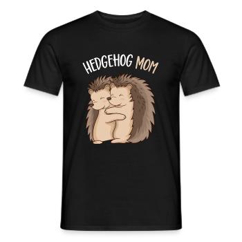 Igel Mama Haustier Frauen - Männer T-Shirt - Schwarz - Vorne - AI Model Male 178 light (178cm)