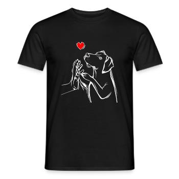 Magyar Vizsla Chers Chiens Maman Maîtresse - T-shirt homme - noir - Devant - AI Model Male 178 light (178cm)