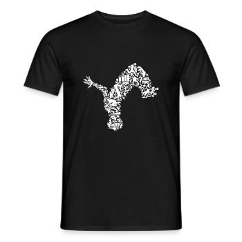 Parkour Extreme Sports Parcour Hommes Garçons - T-shirt homme - noir - Devant - AI Model Male 178 light (178cm)