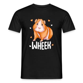 Cochon d’Inde Wheek Cochon d’Inde - T-shirt homme - noir - Devant - AI Model Male 178 light (178cm)