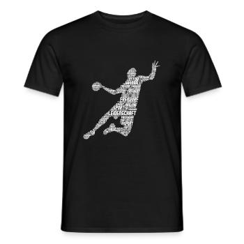 Handball Handballer Kinder Jungen Männer - Männer T-Shirt - Schwarz - Vorne - AI Model Male 178 light (178cm)