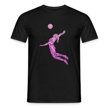 Volleyeuse Volleyeuse Volleyeuse - T-shirt homme - noir - Devant - AI Model Male 178 light (178cm)
