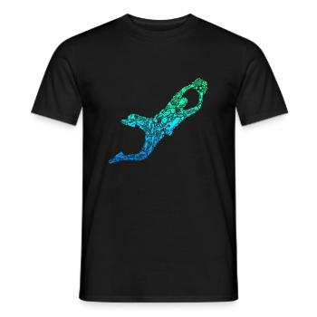 Gardien de but de football Gardien de but - T-shirt homme - noir - Devant - AI Model Male 178 light (178cm)