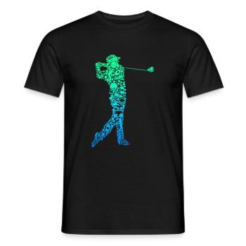 Golf Golfer Golfspieler Männer - Männer T-Shirt - Schwarz - Vorne - AI Model Male 178 light (178cm)