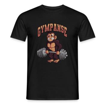 Gympanse Fitness Gym Affe Schimpanse - Männer T-Shirt - Schwarz - Vorne - AI Model Male 178 light (178cm)