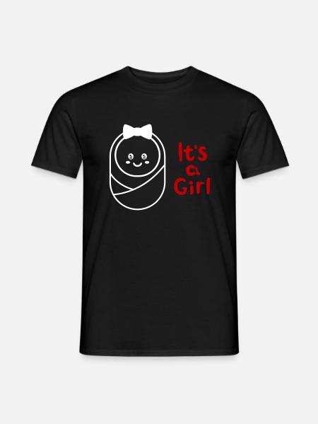 sa fille est une fille enceinte - T-shirt homme - noir