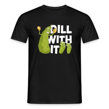 Gemüse Vegetarier Geschenkidee Gurke - Männer T-Shirt - Schwarz - Vorne - AI Model Male 178 light (178cm)