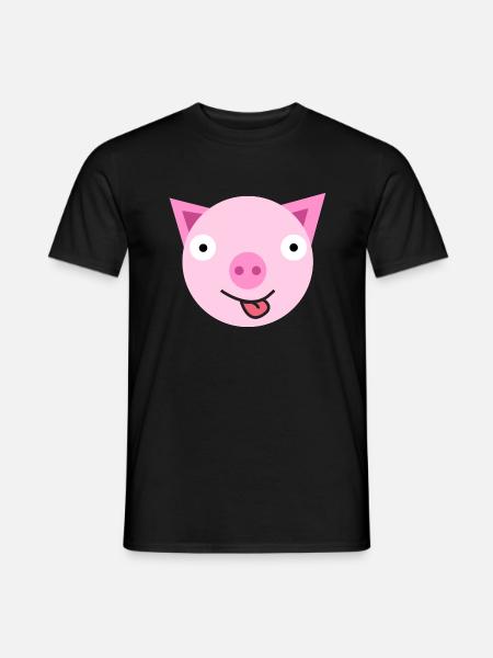 piggy - Männer T-Shirt - Schwarz
