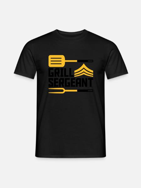Grill Master Grill Sergeant BBQ - Men's T-Shirt - black
