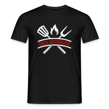 instructeur de grillades - T-shirt homme - noir - Devant - AI Model Male 178 light (178cm)