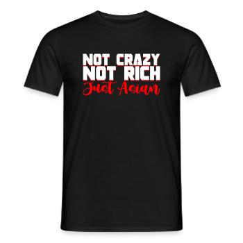 Not Crazy Not Rich Just Asian 2 - Men's T-Shirt - black - Front - AI Model Male 178 light (178cm)