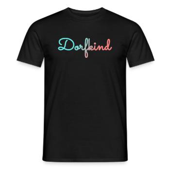 Dorfkind - Männer T-Shirt - Schwarz - Vorne - AI Model Male 178 light (178cm)