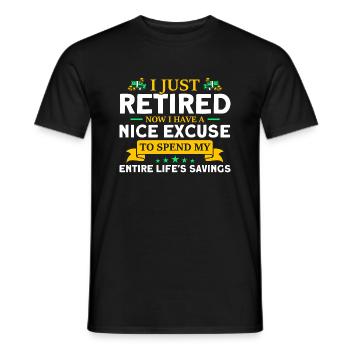 Ruhestand Rente Rentner Rente 2022 Geschenk - Männer T-Shirt - Schwarz - Vorne - AI Model Male 178 light (178cm)