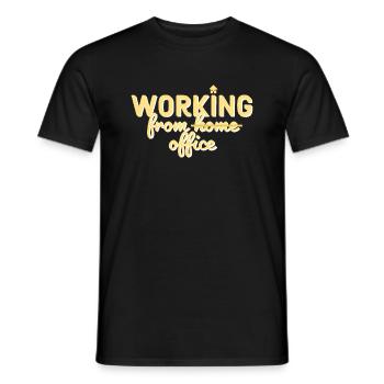 Back to the office - Men's T-Shirt - black - Front - AI Model Male 178 light (178cm)