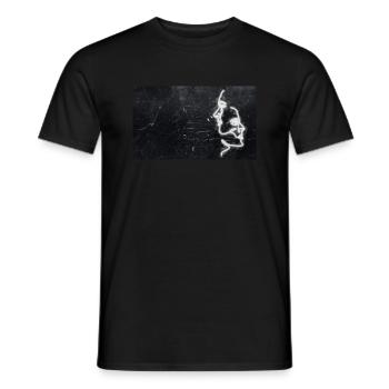 Line-Art // Heads - Men's T-Shirt - black - Front - AI Model Male 178 light (178cm)
