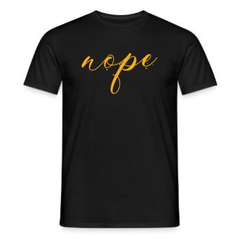Nope - Just say no! - Men's T-Shirt - black - Front - AI Model Male 178 light (178cm)