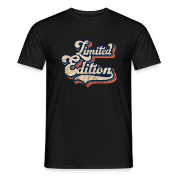 Limited Edition Retro Vintage Design - Männer T-Shirt - Schwarz - Vorne - AI Model Male 178 light (178cm)