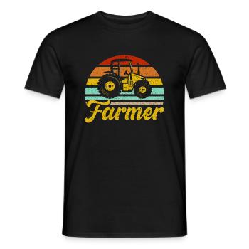 Landwirtschaft Traktor Viehzüchter Geschenk - Männer T-Shirt - Schwarz - Vorne - AI Model Male 178 light (178cm)