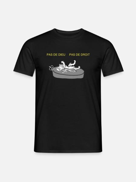 British Anti-Monarchy design - Men's T-Shirt - black
