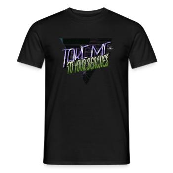 dictons extraterrestres humour les amoureux extraterrestres offrent des extraterrestres amusants - T-shirt homme - noir - Devant - AI Model Male 178 light (178cm)