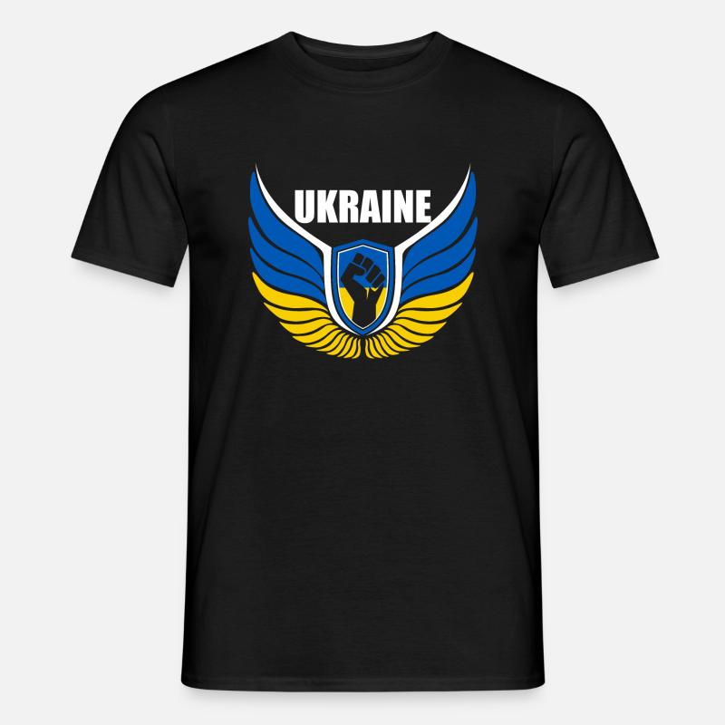 Ukraine Logo - Männer T-Shirt - Schwarz