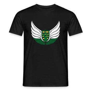 Sachsen Logo Erzgebirge Faust - Männer T-Shirt - Schwarz - Vorne - AI Model Male 178 light (178cm)