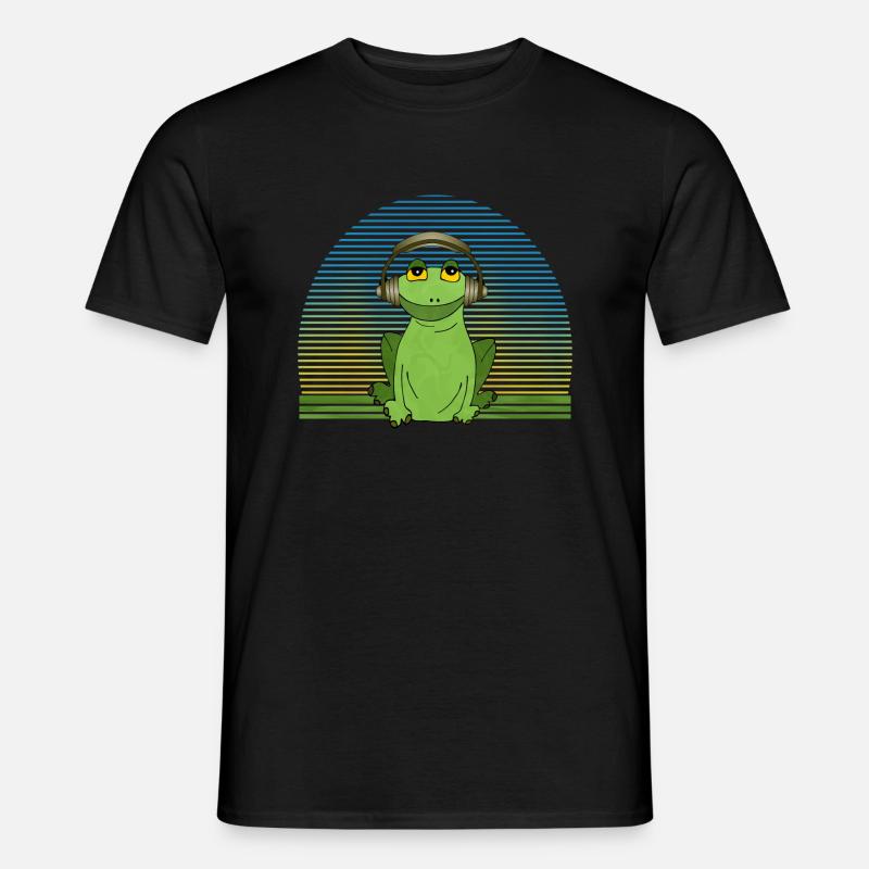 Frosch - Männer T-Shirt - Schwarz