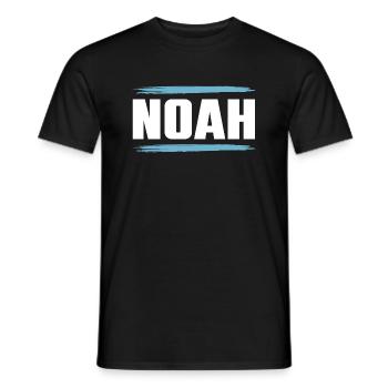 Noah - Men's T-Shirt - black - Front - AI Model Male 178 light (178cm)