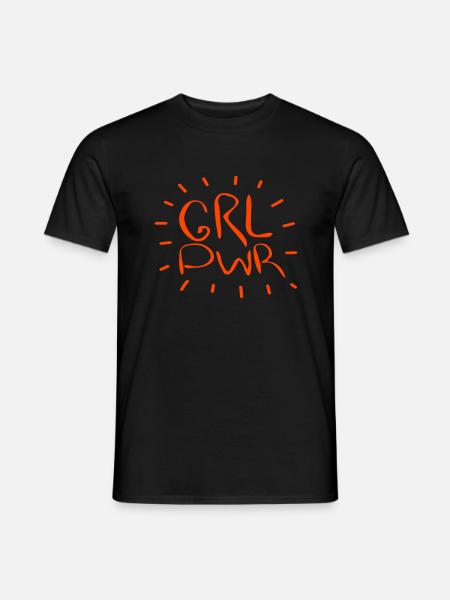Frauenpower - Männer T-Shirt - Schwarz
