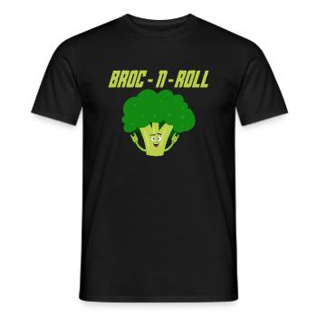 Broc n Roll Brocoli aux légumes - T-shirt homme - noir - Devant - AI Model Male 178 light (178cm)