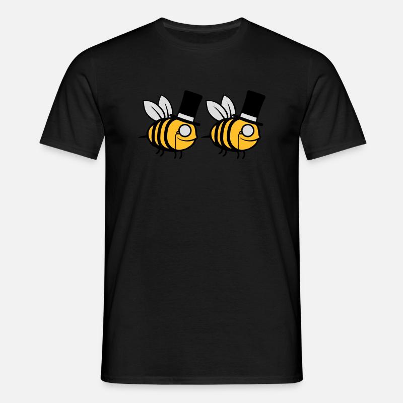 Team Cylinder Hat Bees - Men's T-Shirt - black