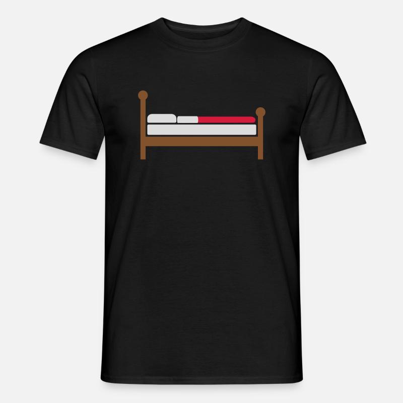 Gemütliches Bett Clipart Logo - Männer T-Shirt - Schwarz
