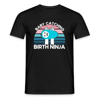 Obstetrician Midwife LD Work Gift - Men's T-Shirt - black - Front - AI Model Male 178 light (178cm)
