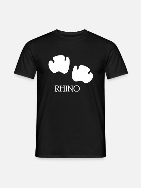 DOG CAT PET RHINO PAW - Männer T-Shirt - Schwarz