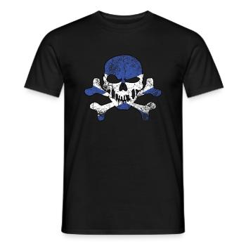 Crâne écossais vintage - T-shirt homme - noir - Devant - AI Model Male 178 light (178cm)