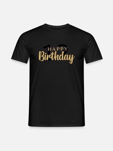 Joyeux anniversaire 12 - T-shirt homme - noir