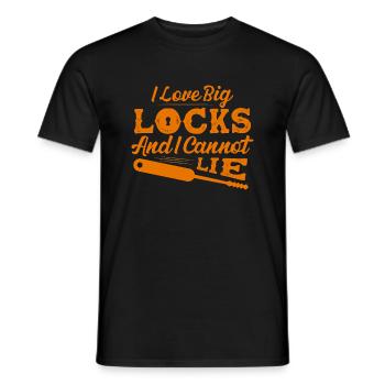 I Love Big Locks And I Cannot Lie Locksmith Lockpi - Men's T-Shirt - black - Front - AI Model Male 178 light (178cm)