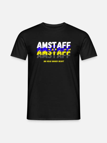 Amstafflove 1 - Männer T-Shirt - Schwarz