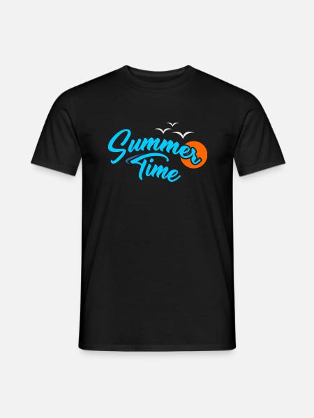 Heure d'été - T-shirt homme - noir