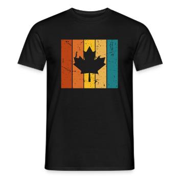 Canada Vintage Gift - Men's T-Shirt - black - Front - AI Model Male 178 light (178cm)