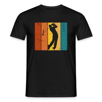 Golf-Geschenk Vintage - Männer T-Shirt - Schwarz - Vorne - AI Model Male 178 light (178cm)