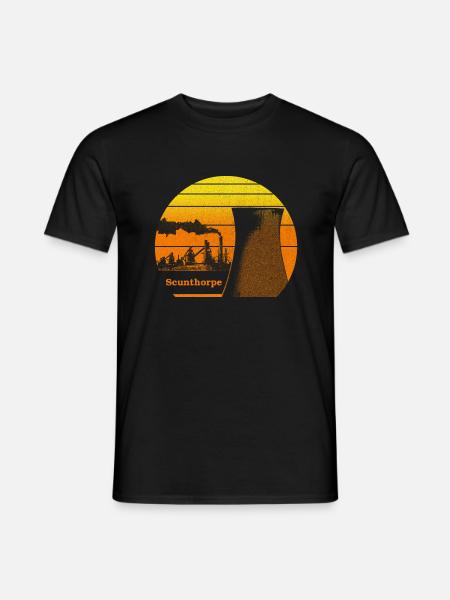 Sunset over Scunthorpe - Men's T-Shirt - black