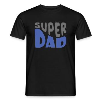Superdad - Männer T-Shirt - Schwarz - Vorne - AI Model Male 178 light (178cm)