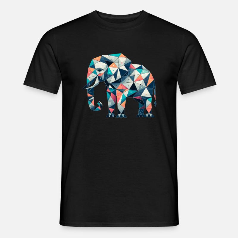 Elefant // elephant - Männer T-Shirt - Schwarz