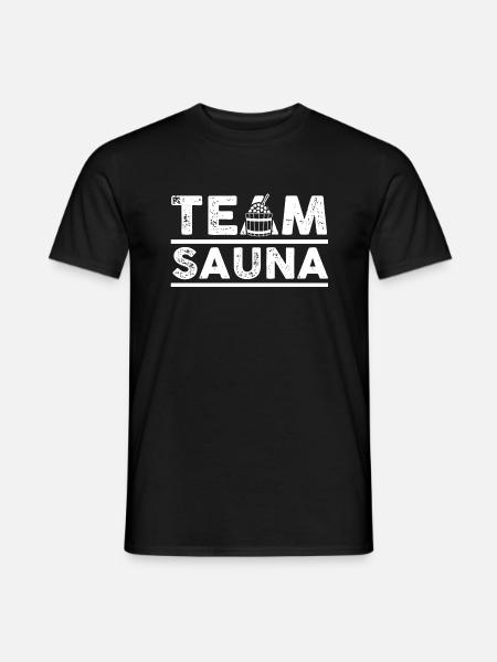 Wellness Saunagänger Saunieren Saunierer Sauna - Mænd T-shirt - sort