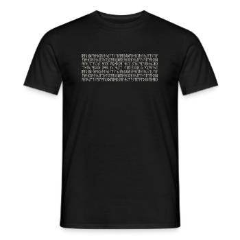 Viking runes - Men's T-Shirt - black - Front - AI Model Male 178 light (178cm)