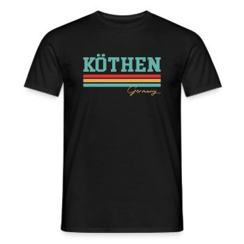 Köthen, Allemagne, Saxe - T-shirt homme - noir - Devant - AI Model Male 178 light (178cm)
