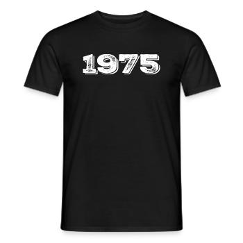 Geburtstagsgeschenk 1975 - 1975 - Männer T-Shirt - Schwarz - Vorne - AI Model Male 178 light (178cm)