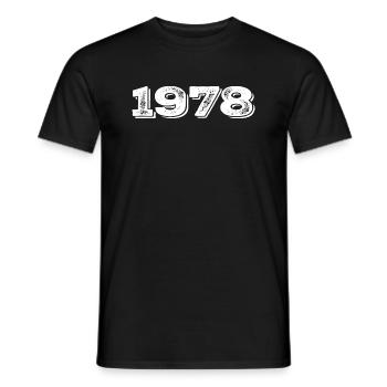 Geburtstagsgeschenk 1978 - 1978 - Männer T-Shirt - Schwarz - Vorne - AI Model Male 178 light (178cm)